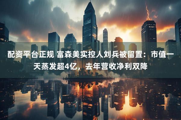 配资平台正规 富森美实控人刘兵被留置：市值一天蒸发超4亿，去年营收净利双降
